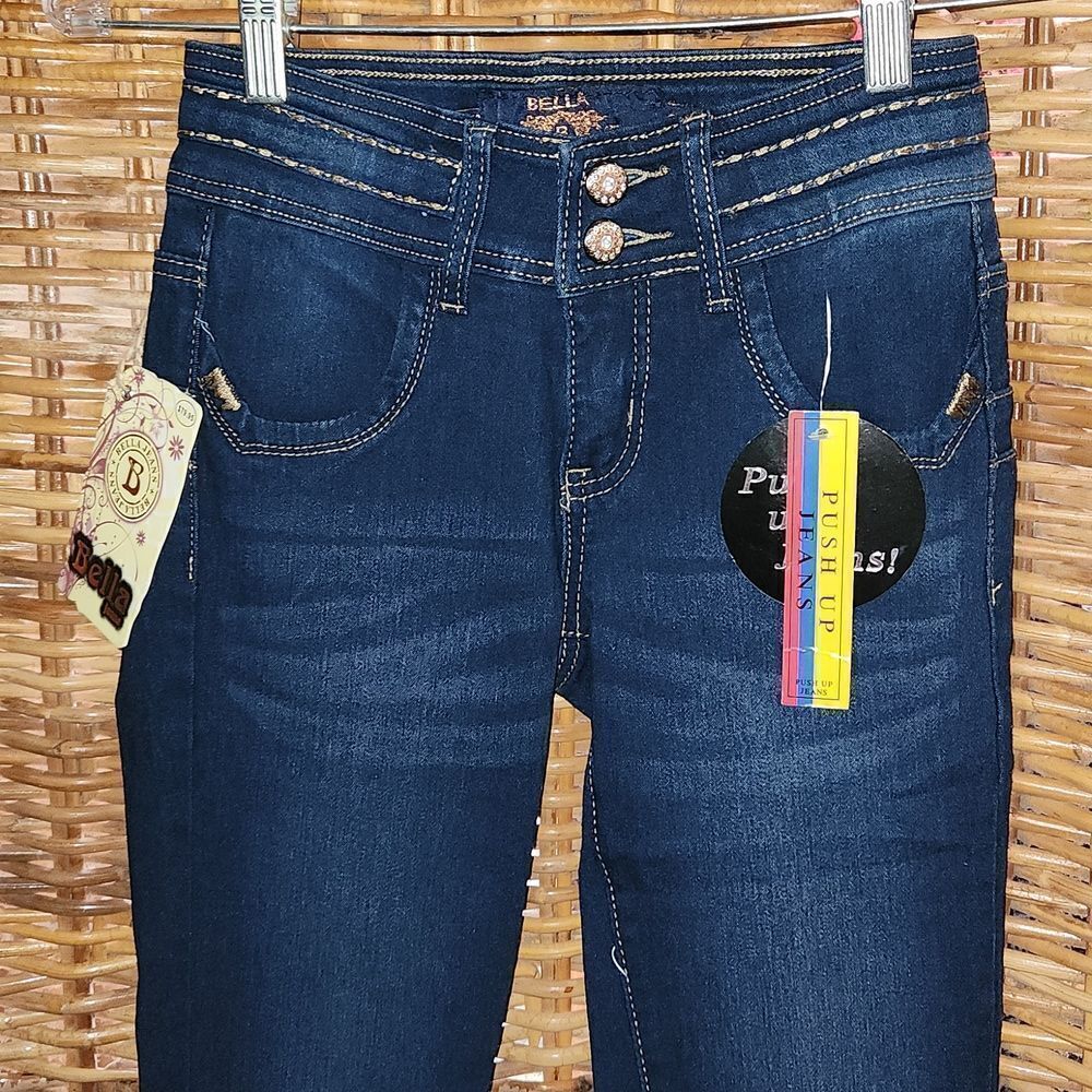 Bella Push Up Jeans NWT 00 - Picture 2 of 10